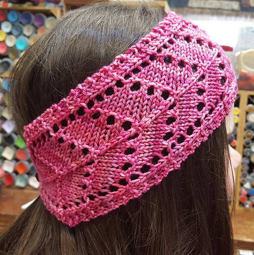 Pink Lace Headband