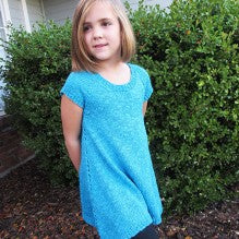 1502-Girl's Top Down Trapeze Tunic Pattern