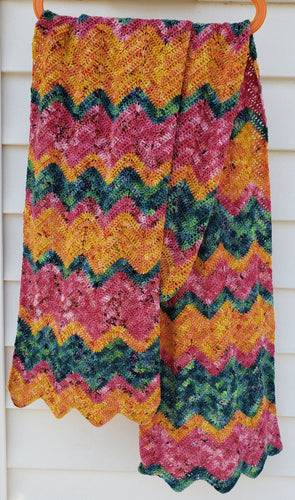 Striped Chevron Scarf Pattern