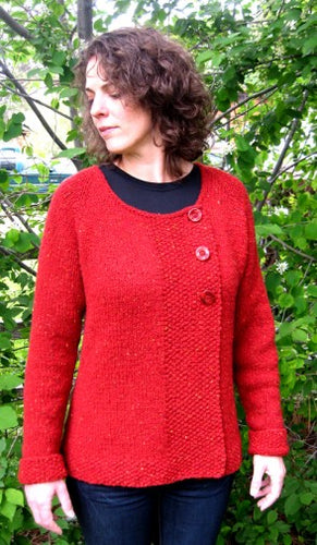 #299 Bulky Asymmetric Cardigan Pattern