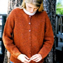 #9725 Neckdown Cardigan for Women Pattern