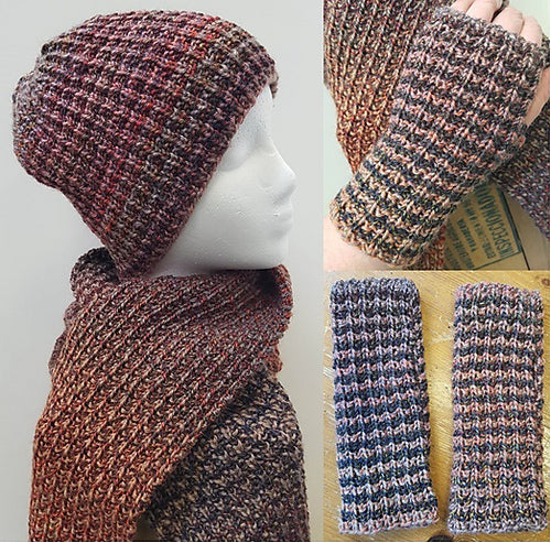 Furrowed Rib Winter Set Pattern