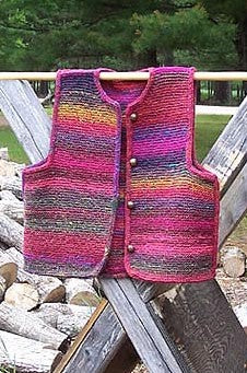 Garter stitch outlet vest