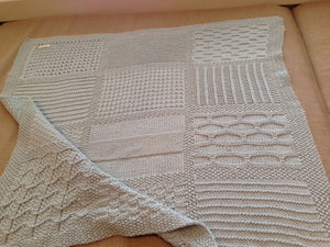 Baby blocks blanket online knitting pattern