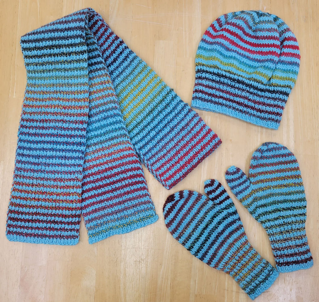 Yipes Stripes Winter Set for Kids Pattern